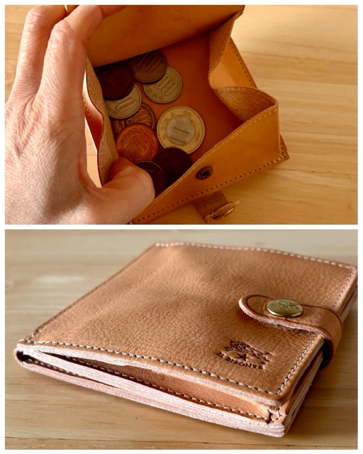 小銭を10枚入れた厚み