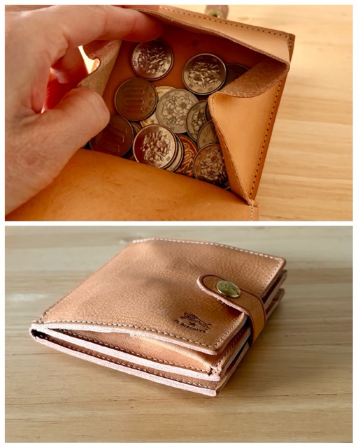 小銭を20枚入れた厚み