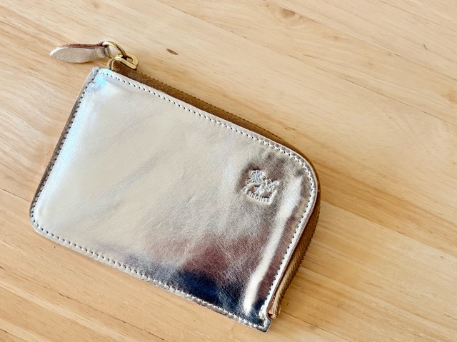 イルビゾンテ シルバー（L字ファスナーミニ財布）